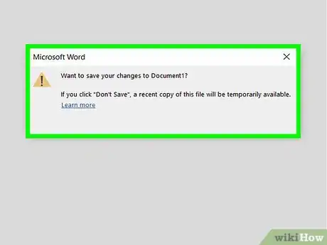 Image intitulée Close a Dialog Box in Microsoft Word Step 6