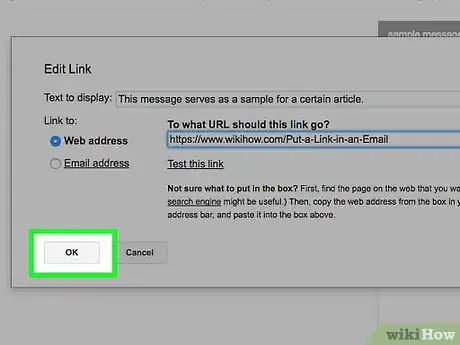 Image intitulée Put a Link in an Email Step 7