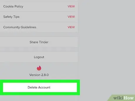 Image intitulée Delete a Tinder Account Step 11