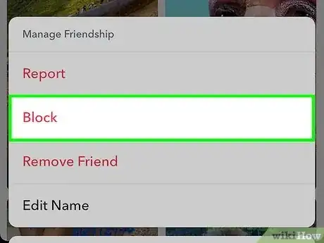 Image intitulée Block Someone on Snapchat Step 17