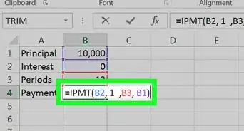 calculer les intérêts d'un emprunt avec Excel