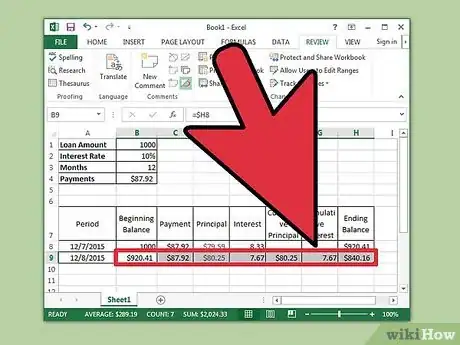 Image intitulée Prepare Amortization Schedule in Excel Step 10