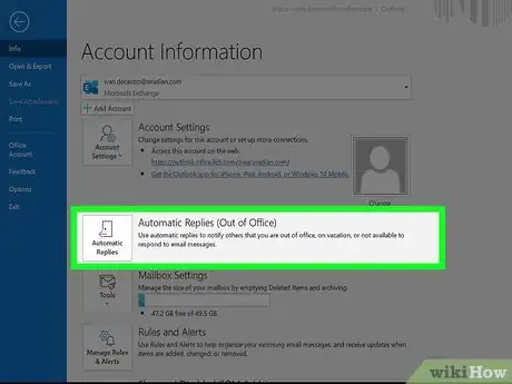 Image intitulée Set Up Out of Office in Outlook Step 3