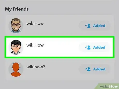 Image intitulée Tell if Someone Added You on Snapchat Step 10