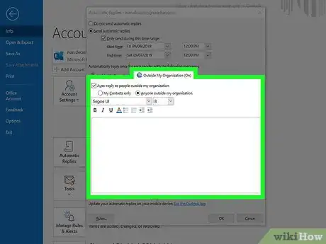 Image intitulée Set Up Out of Office in Outlook Step 7