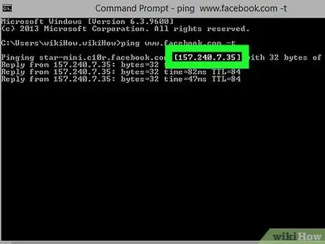 Image intitulée Find IP Address of Facebook Step 4