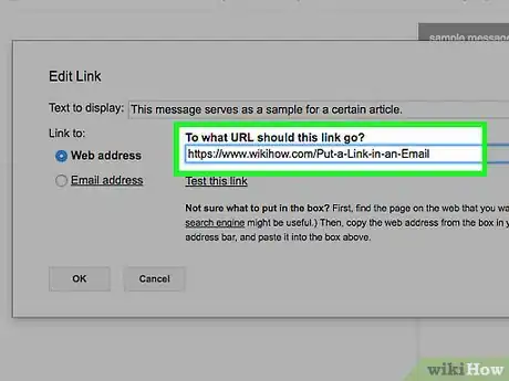Image intitulée Put a Link in an Email Step 6