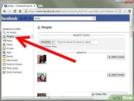 Image intitulée Search for People on Facebook Step 3