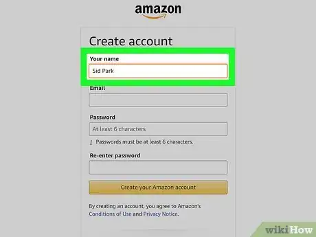 Image intitulée Make an Amazon Account Step 4