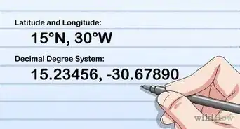 écrire une latitude et une longitude