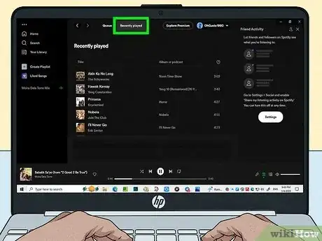 Image intitulée Delete Spotify History Step 15