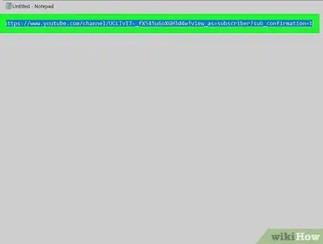 Image intitulée Make a Subscribe Link for YouTube Channel Step 9