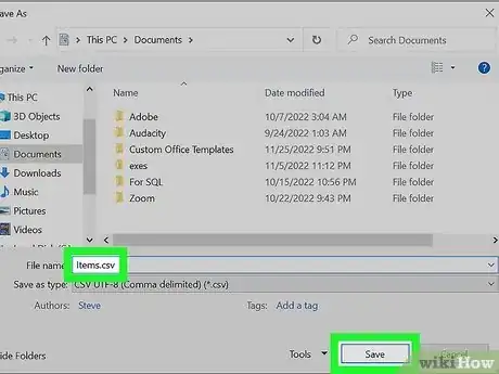 Image intitulée Create a CSV File Step 6