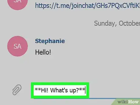 Image intitulée Type Bold Text on Telegram on PC or Mac Step 4