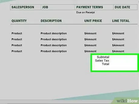 Image intitulée Make Invoices in Word Step 15