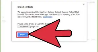 ajouter des contacts sur Gmail en utilisant un fichier CSV