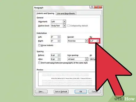 Image intitulée Indent the First Line of Every Paragraph in Microsoft Word Step 4