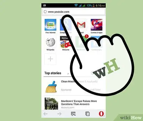 Image intitulée Download Videos from YouTube Using Opera Mini Web Browser (Mobile) Step 1