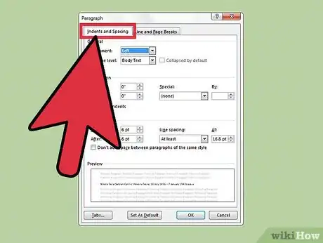 Image intitulée Indent the First Line of Every Paragraph in Microsoft Word Step 2