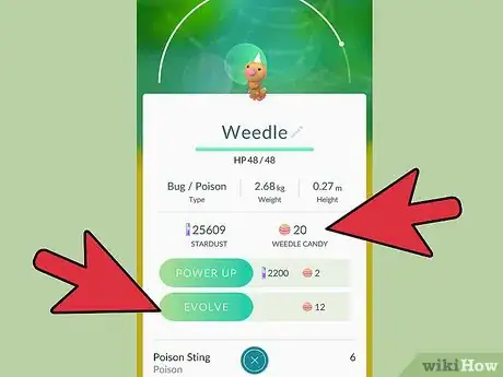 Image intitulée Evolve Pokémon in Pokemon GO Step 1