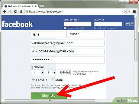 Image intitulée Create a Facebook Profile Step 1