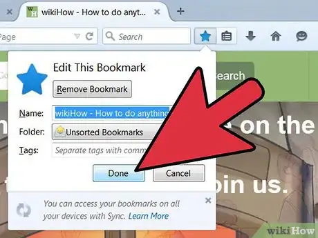 Image intitulée Organize Bookmarks in Firefox Step 3