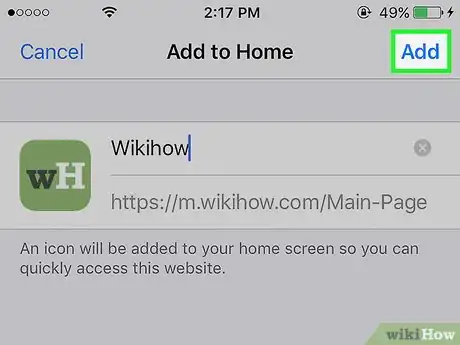 Image intitulée Add a Link Button to the Home Screen of an iPhone Step 6