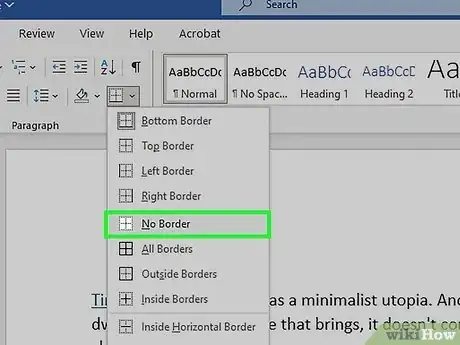 Image intitulée Get Rid of a Horizontal Line in Microsoft Word Step 8