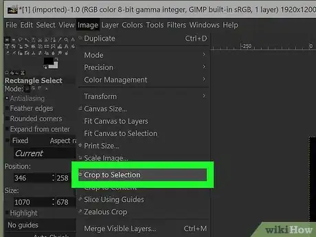 Image intitulée Crop an Image Using GIMP Step 19