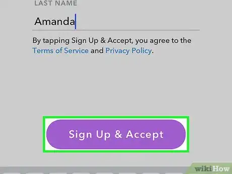 Image intitulée Make a Snapchat Account Step 5