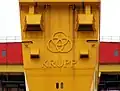 Krupp logo on the side of Goliath.