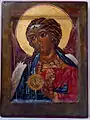 "St.Archangel Raphael", egg tempera, goldleaf on wood, sm 32x24