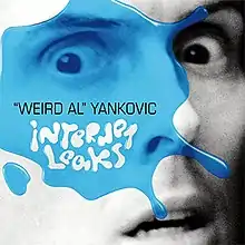 The cover of the extended play Internet Leaks, featuring Al Yankovic's face superimposed over a puddle of what appears to be water