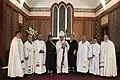 Bishop Ngarahu Katene picture with his newly Commissioned Staff Team in October 2018 - St Faith's Church, Rotorua.