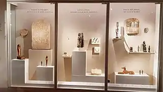 Samples of Egyptian objects from the first Egyptian museum of the Louvre (Museum Charles X in 1827).