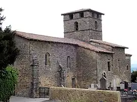The church of Saint-Étienne, in Bathernay