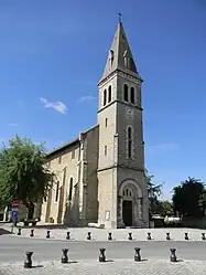 The church of Saint-Antoine, in Tignieu-Jameyzieu