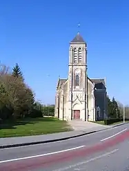 The church in Saint-Evroult-Notre-Dame-du-Bois