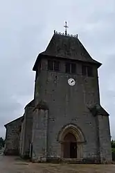 The church of Saint-Sauveur, in Saint-Salvadour