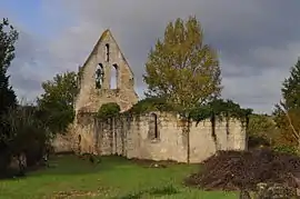 The ruins of the church in Martaillac