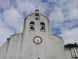 The church in Lacourt-Saint-Pierre