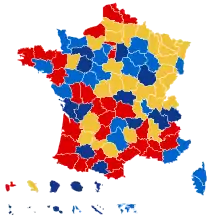 Second-place candidate by department