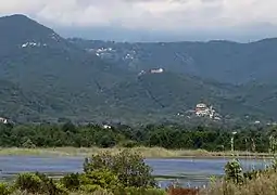 Hills behind the lagoon