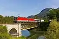 1144.094 and 1144.256 with a Ro-La train at Trattenbach, 2016.