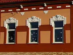 Windows on a house of Örkény