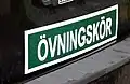 Swedish sign for learning driver