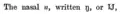 Lowercase and uppercase eng with the reversed-N-form of the uppercase used in a 1875 Gamilaraay text.