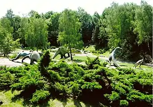 The Dinosaurs Valley in Silesian Zoological Garden (reconstructions of prehistoric reptiles)