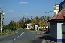 Main road and the Chapel of Mary Magdalene