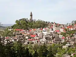 General view of the town from Šipka Cave